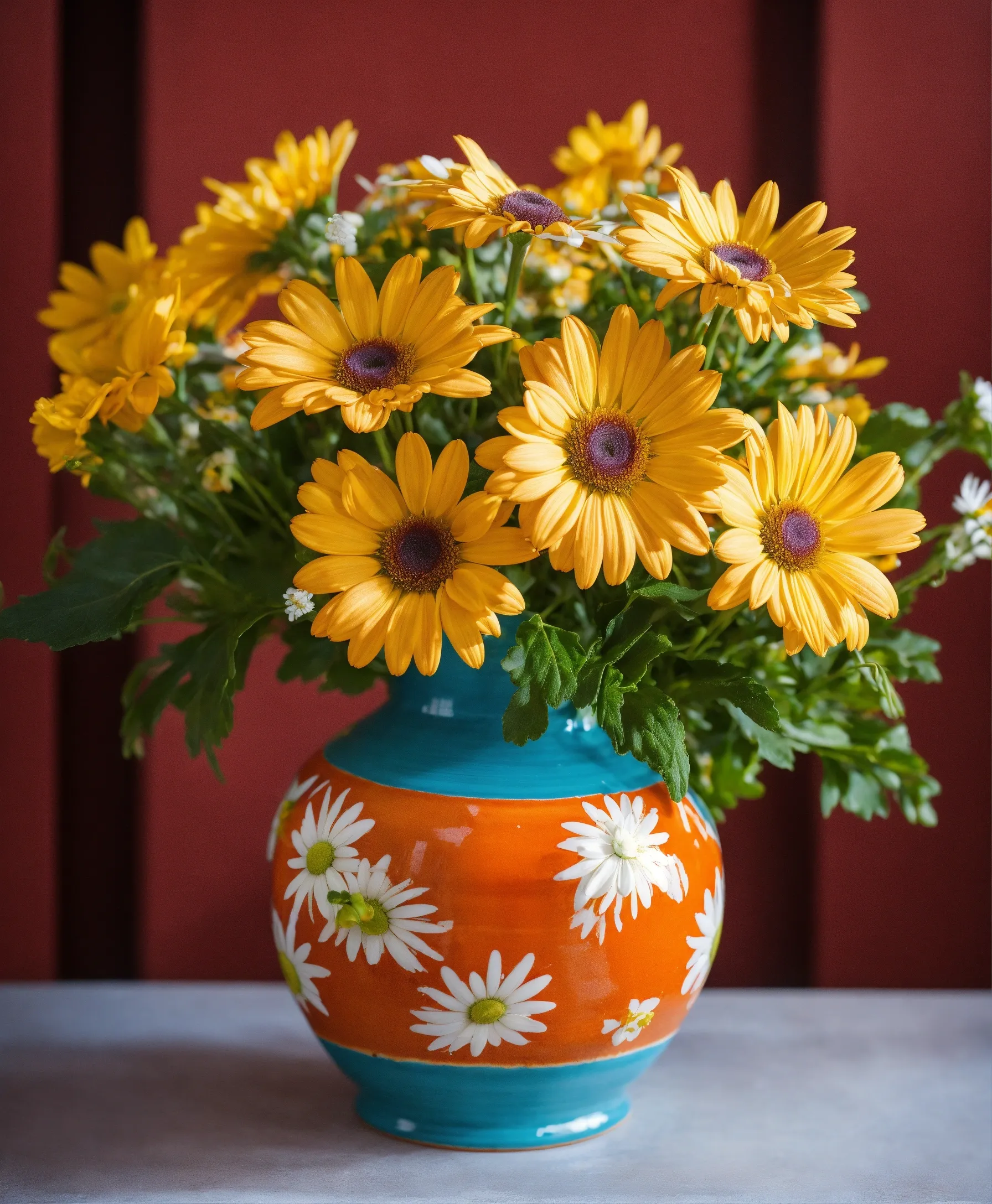 Dried flower arrangement
